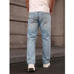 Ariat Rebar M5 Straight Leg Jeans Light Wash Denim Work Pants 35x30 (fit 35x29)